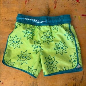 Neon swim trunks